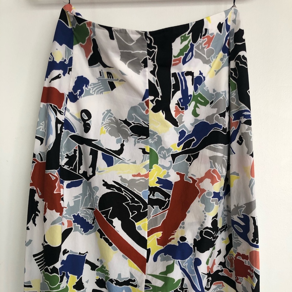 Jil Sander Camouflage Cotton Skirt